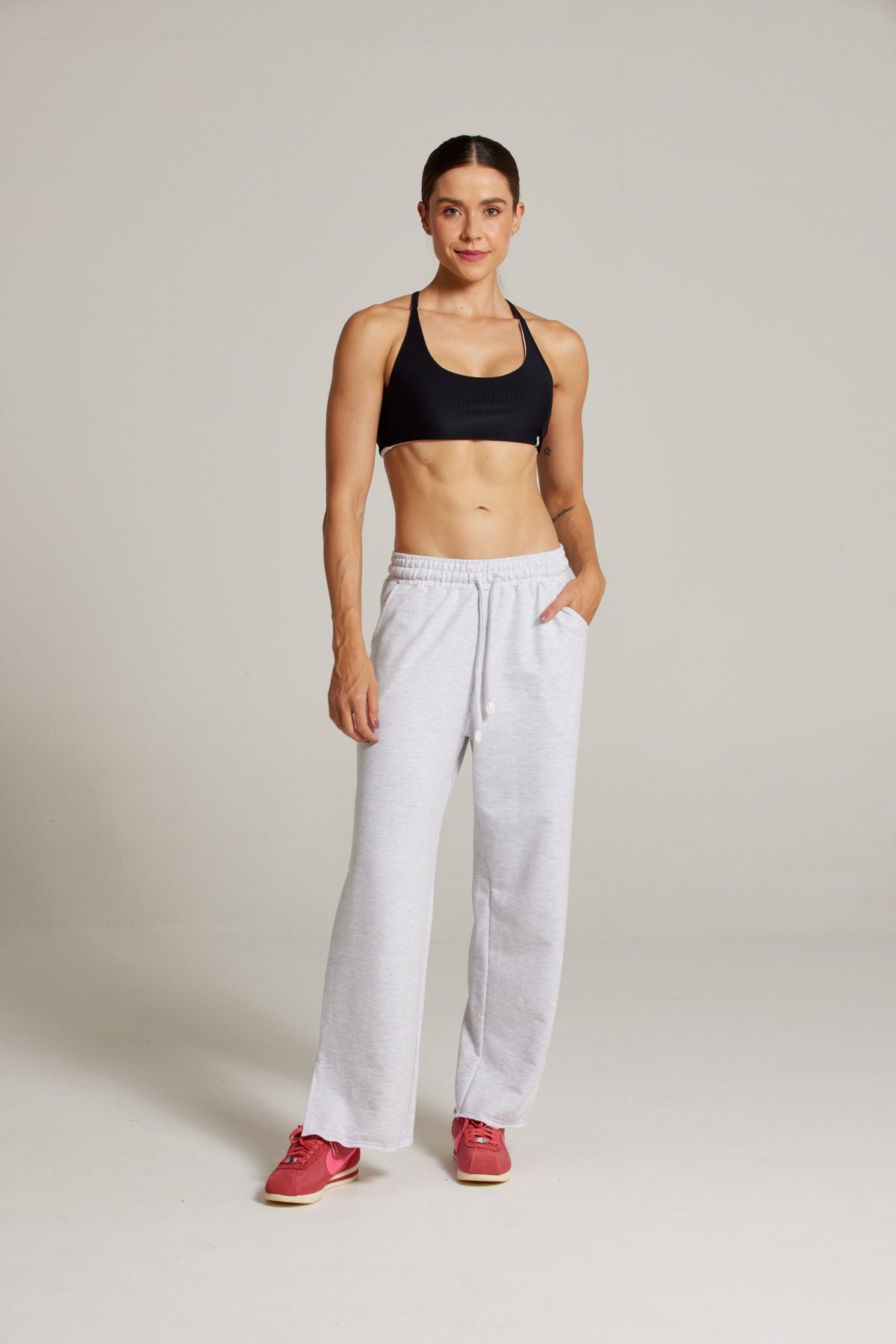 CALÇA MOLETOM WIDE SPORTY
