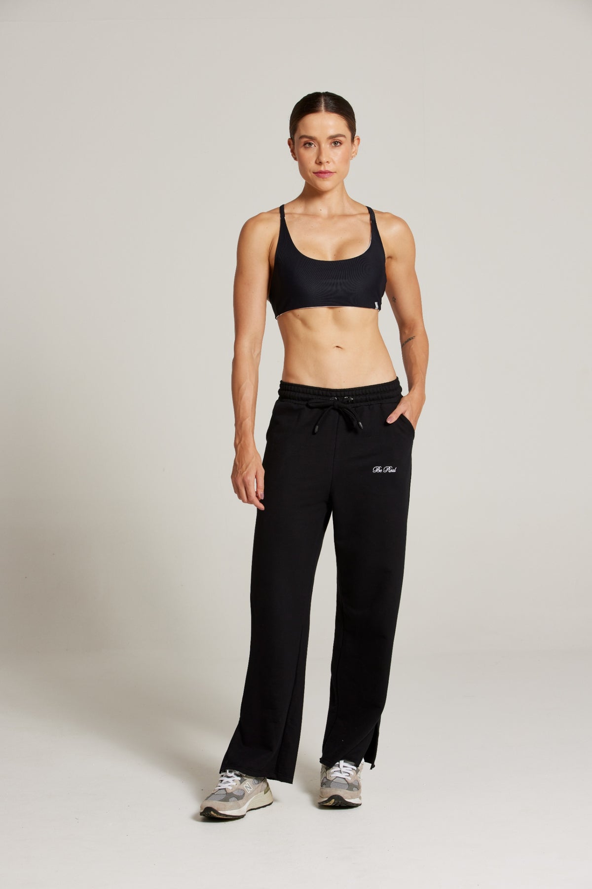 CALÇA MOLETOM WIDE SPORTY