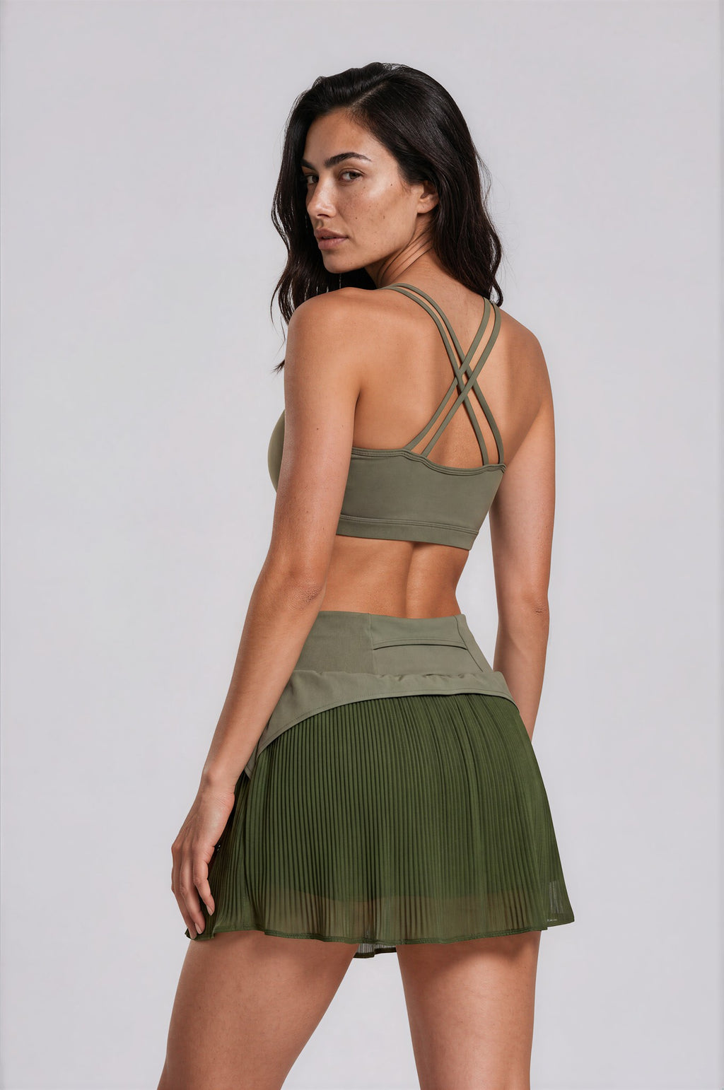SAIA SHORT PLISSADA REST